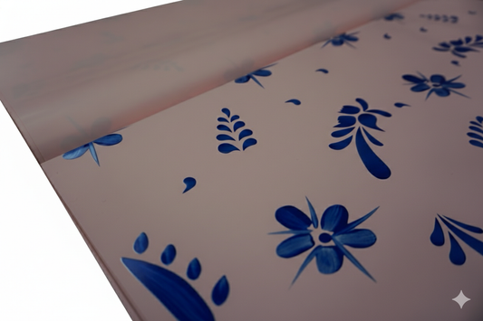 Azul Bloom Pink Bouquet Wrapping Paper